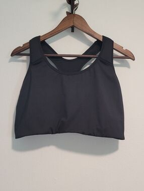 Womens Avia Racerback Sports Bra, XXL, Black